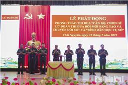 Phát động Phong trào thi đua “Cán bộ, chiến sĩ Lữ đoàn thi đua đổi mới sáng tạo và chuyển đổi số” và “Bình dân học vụ số”